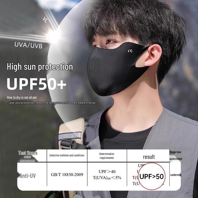 2025 Unisex 3D Ice Silk Sunscreen Mask: High-Value, UV-Protective, Breathable Summer Face Cover