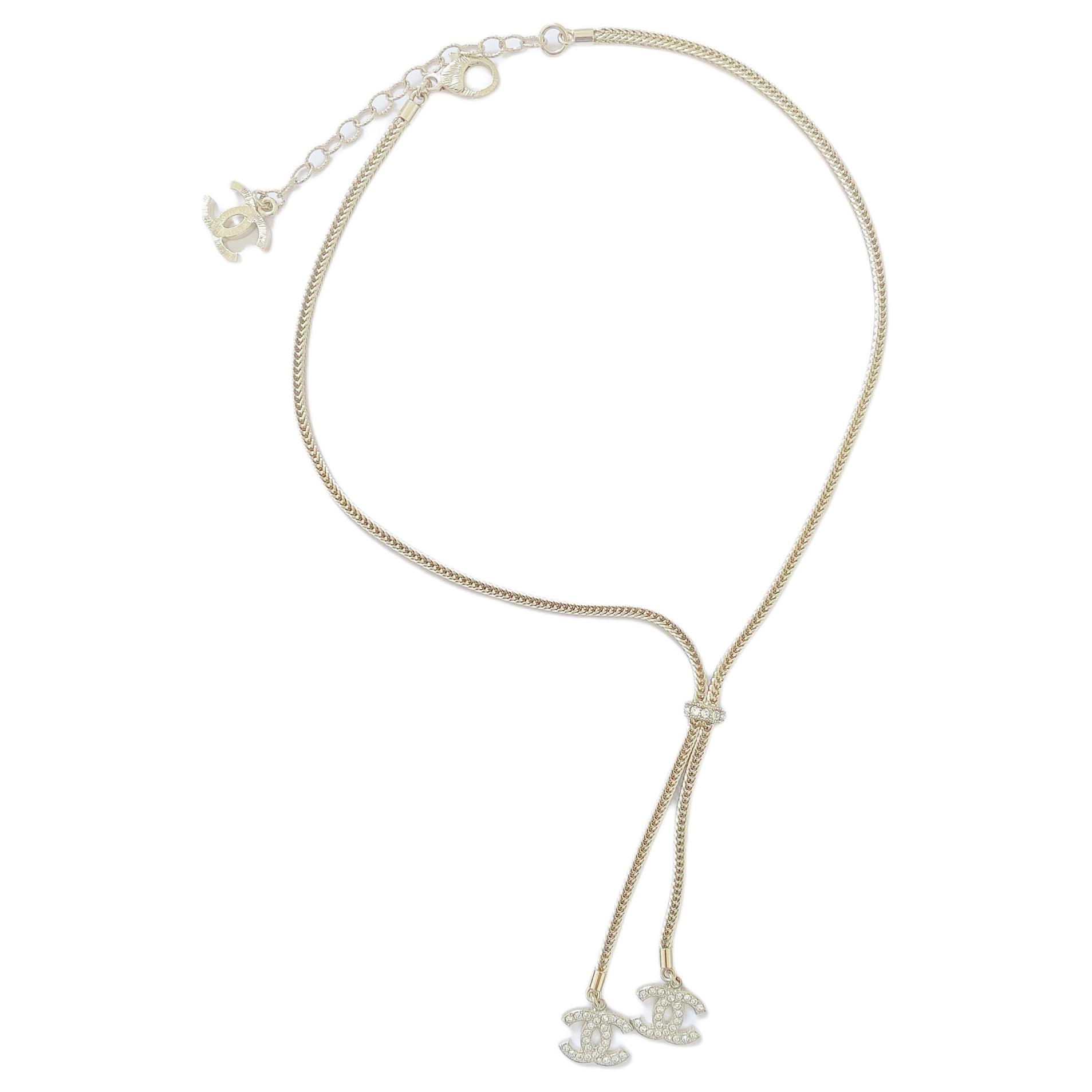 

Chanel 24K Pendant Design Necklace Women necklace Gold AB-24K-030 Box+Padding Board