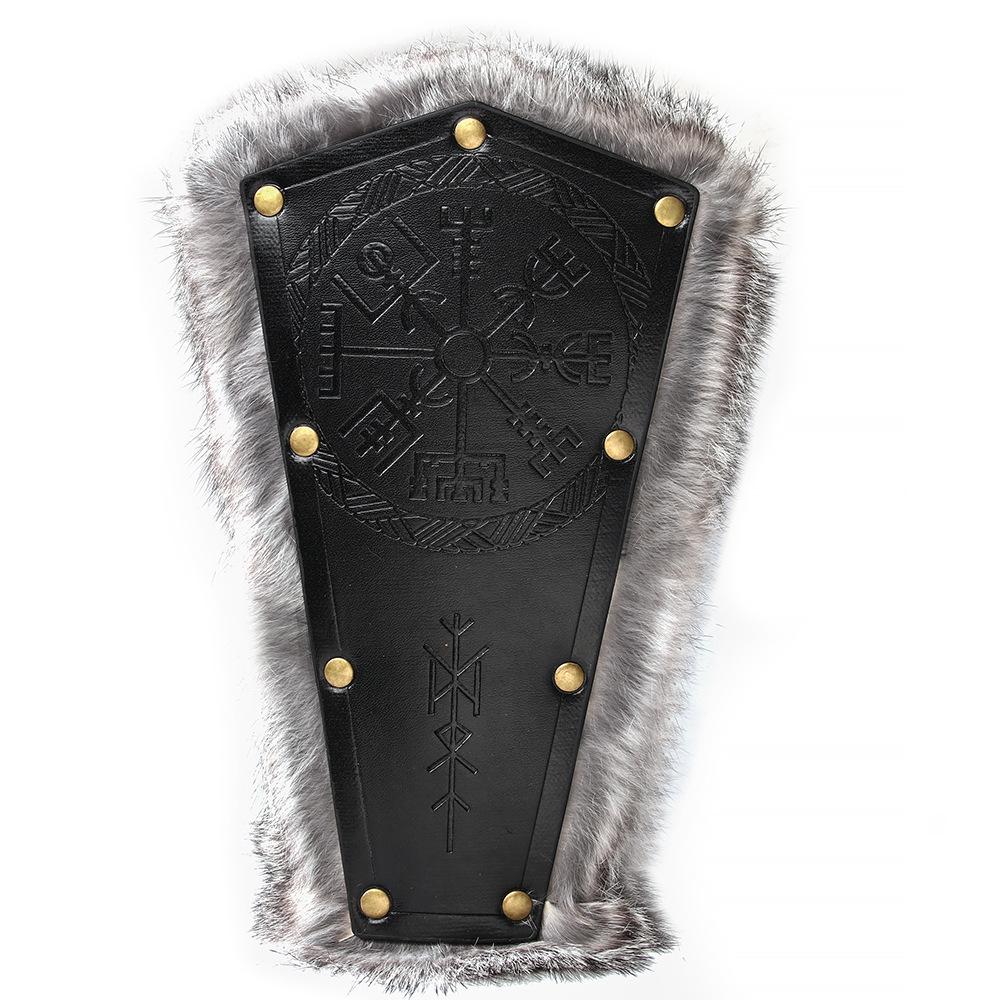 JMXD Viking Style Medieval Armor Wrist Guard Knight Cosplay Stage Prop Retro Vintage Costume Wristband Accessory for Men