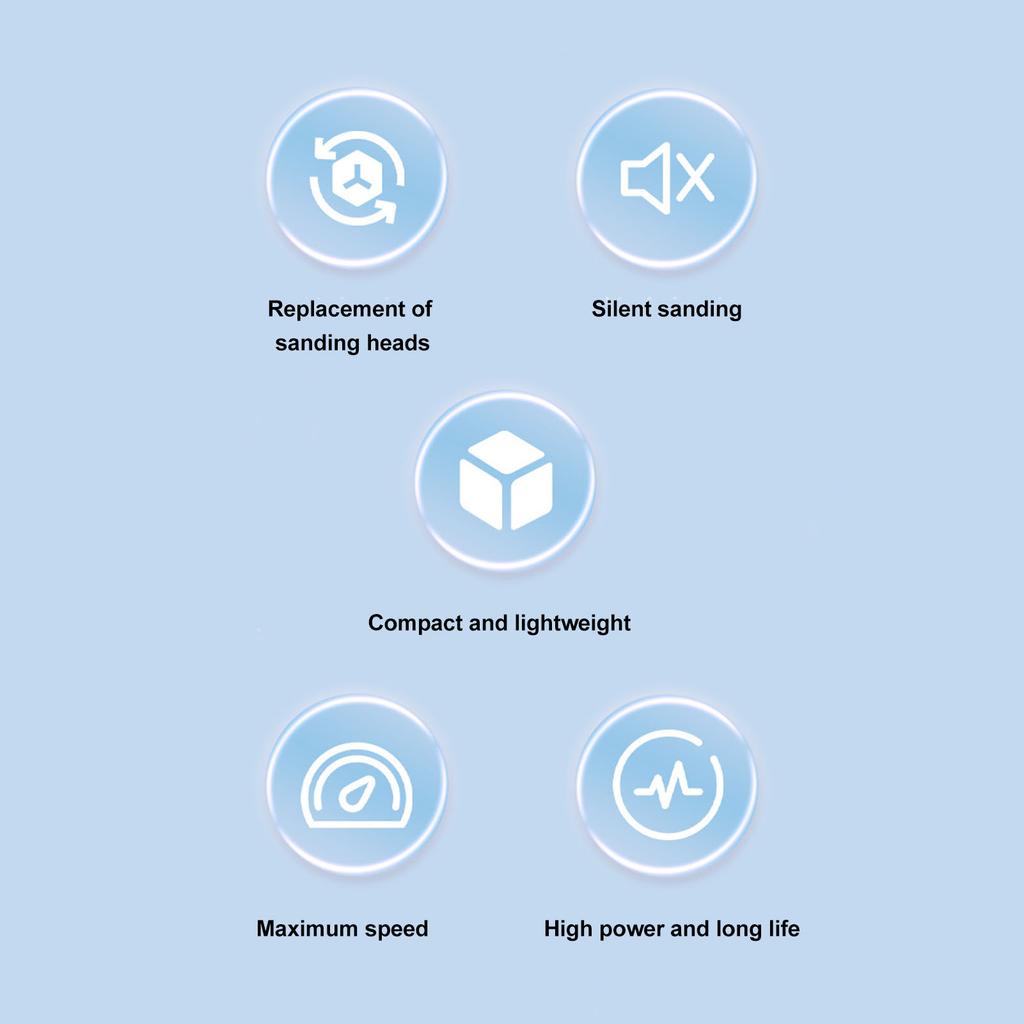 Electric Nail Drill Machine Portable 18000 Rpm Polishing Grinding Electrical Nail File Kit Grey