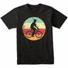 Cycling Cyclist Riding Bike Silhouette Retro Sports T-Shirt - Retro Colors