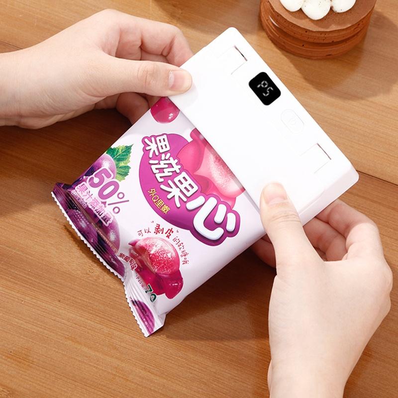 Mini Plastic Bag Heat Sealer USB Rechargeable Portable Food Sealer for Kitchen Travel Camping Storage