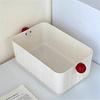 Boîte de rangement avec poignée Organisateur de tiroir Contenant de rangement grande capacité pour bureau Commode Dortoir Cosmétiques Bijoux