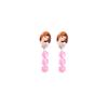 Princess Series Children's Small Earrings Earrings Clip Frozen Princess No Pierced Ears False Earrings Cartoon Earrings