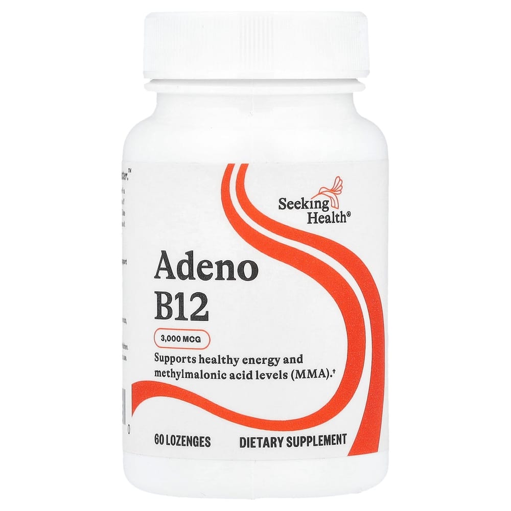 Seeking Health Adeno B12 3000mcg Lozenge Tablets, 60 Count