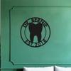 Dental Office Metal Wall Art, Dentist Gift Sign, Metal Tooth Decor, Orthodontist Waiting Room Decor, Custom Clinic Sign