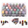 35 Colors Mini DIY Kids Ink Pad Water Based Stamp Pad Cute Broad Bean Shape Fingerprint Ink Pad for