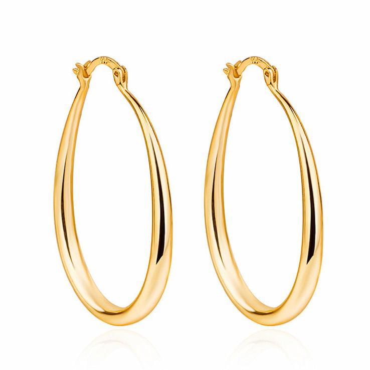 Chic Geometric Oval Earrings: Fashion Jewelry