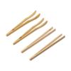 1PC Wood for Fruit Cake Candy Non-slip Reusable Bamboo Food Clip Bread Tongs Tea Clip Salad Tongs