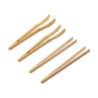 Wood 1PC Bamboo for Fruit Cake Candy Anti-scalding Reusable Salad Tongs Tea Clip Food Clip Bread Tongs