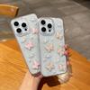 Bow Tie Butterfly Pearl Glitter Mobile Phone Case Is Suitable For Apple 16Promax Transparent Iphone17 Small Fresh And Fashionable