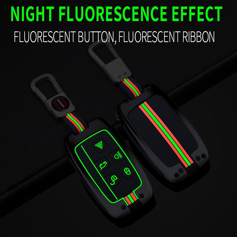 Zinc Alloy Car Key Case Cover Holder Fob For Land Rover Range Rover Discovery 5 Sport For JAGUAR XE XF XJ F PACE Accessories