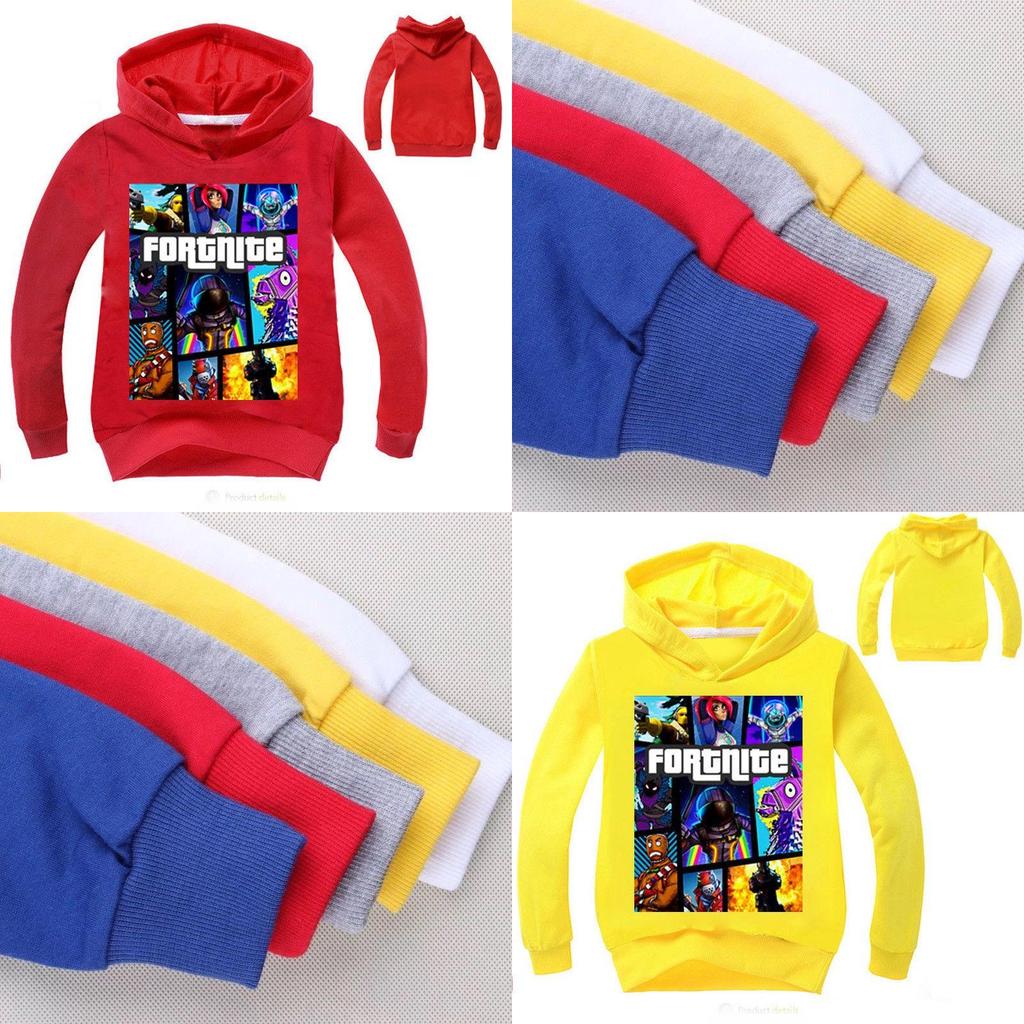 Game Kids Fortnite Hoodie Boys Girls Hoody Tops Jumper Sweatshirt Pullover
