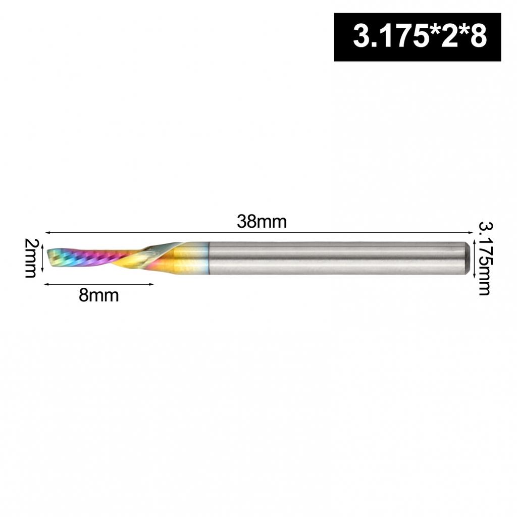 Carbide End Mill Milling Cutter Woodworking Tool Versatile Use