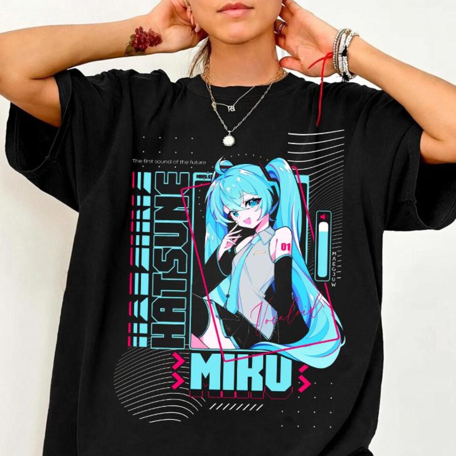 Comfort Colors® Hatsune Miku Shirt – Vocaloid Anime Tshirt,Hatsune Miku Merch,Vocaloid Sweatshirt S