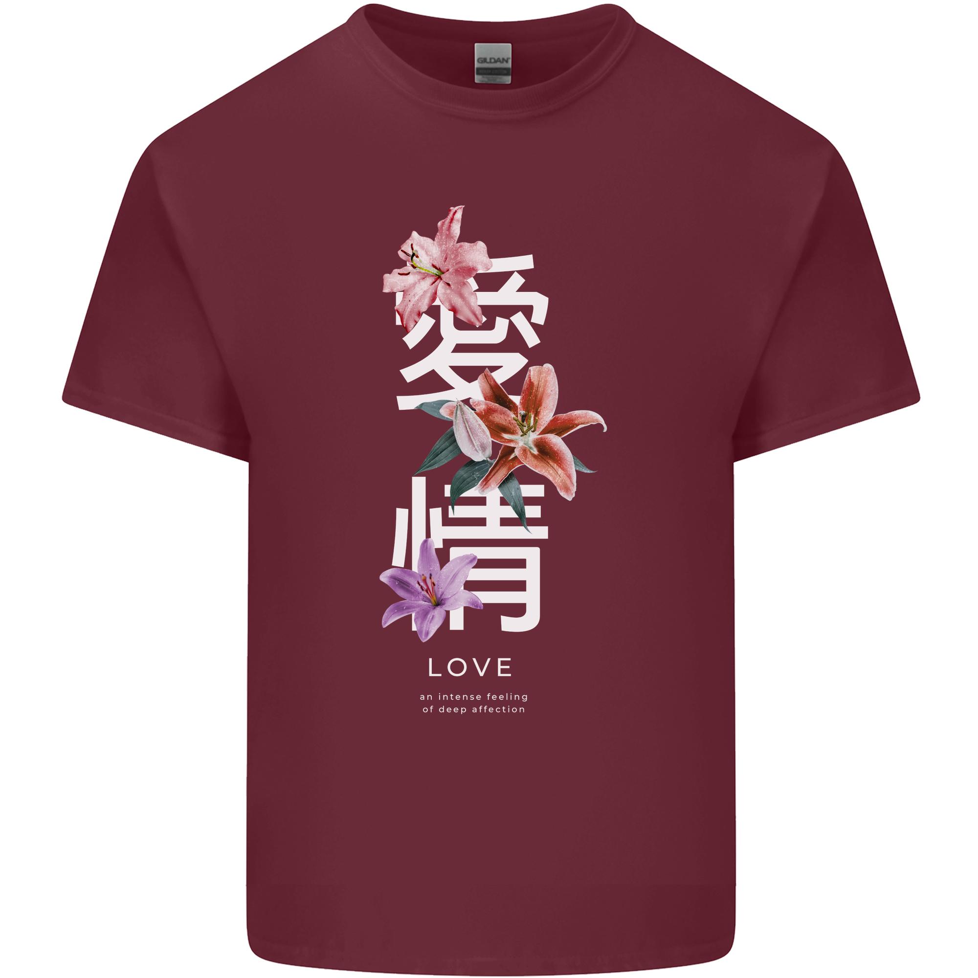 Japanese Flowers Quote Japan Love Unisexs Light Cotton TShirt S