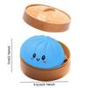 Simulation Food Dumpling Squishy Press Sphere Vivid Tactile Fidget Toy With Steamer For Stress Relief Home Desktop Decor Gift