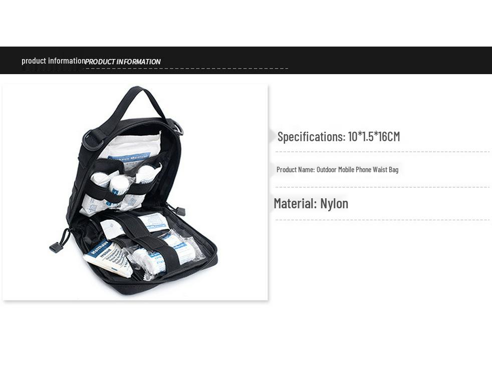 Tactical Outdoor MOLLE Hanging Storage & Medical Bag