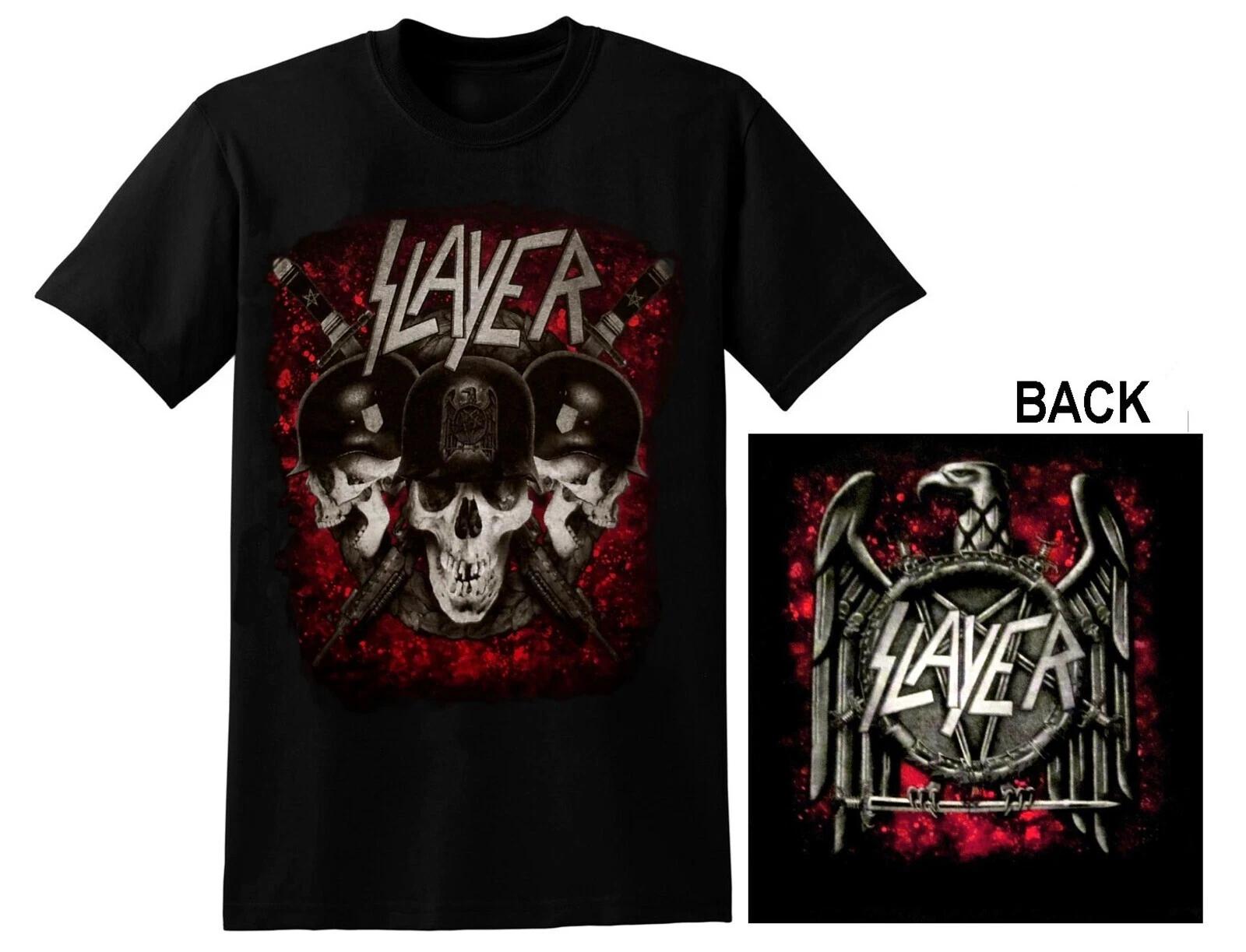 SLAYER cd lgo Eagle TRIPLE SKULL Official SHIRT SMALL New reign awaits abyss S