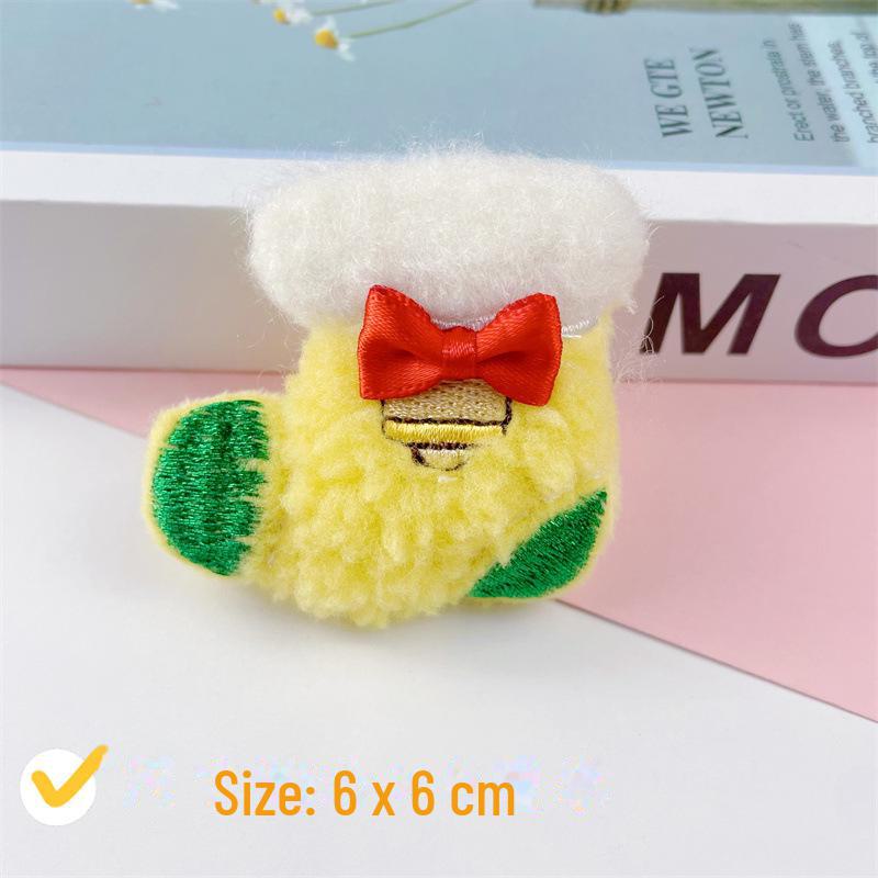 Ornamenti Fai da Te per Albero di Natale - Bambole Peluche Cartoni Animati - Babbo Natale, Renna & Pupazzo di Neve con Cappello & Sciarpa