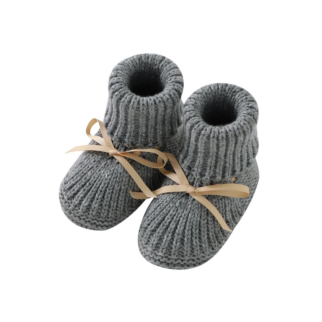 Baby Erste Lauflernschuhe Atmungsaktiv Rutschfest Gestrickt Neugeborenes Säugling Jungen Mädchen Einfarbig Stiefeletten Prewalkers 0-18m Kleinkind Unisex Schuhe