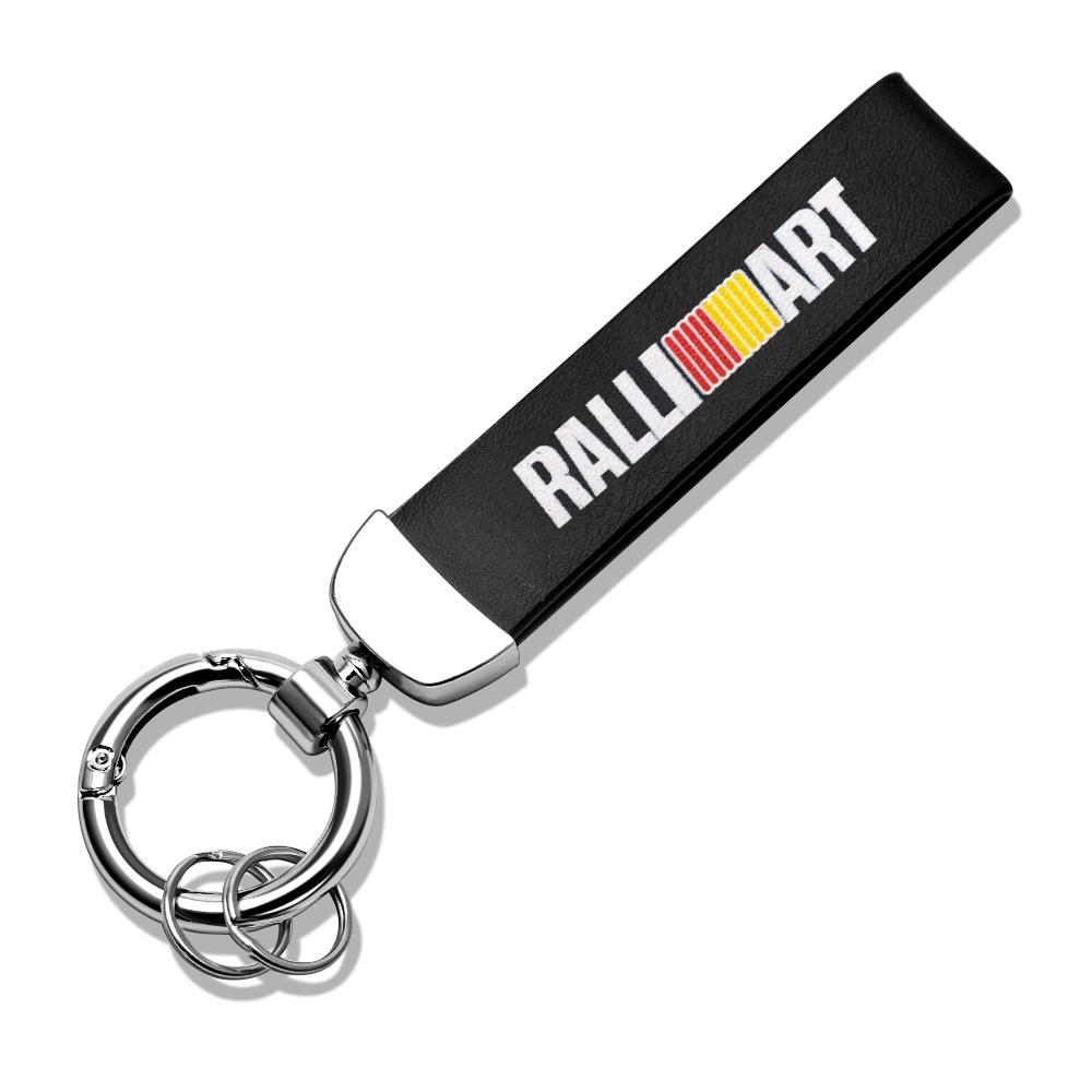 Metal Leather Car Key Ring Braided Rope Key Case Key Chain For Mitsubishi Space Star Lancer Outlander Xl Eclipse Cross Asx Colt