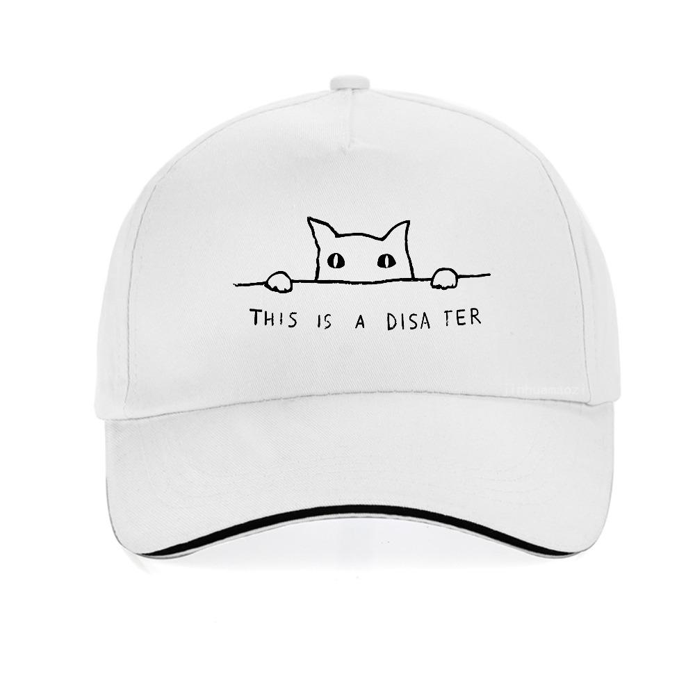 Minimalist Line Art Cat Print baseball cap fashion summer Breathable Unisex snapback hats outdoor casual protection sun hat