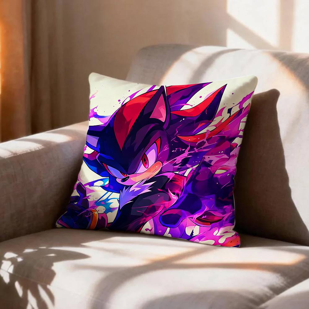 COOL SShadows SSonics Hedgehog Pillow Case Pattern Printed Pillowcase For Living Room Sofa Cushion Cover