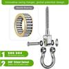 Heavy Duty Swing Hangers with Bearings,Set of 2 Stainless Steel 304 Screw Brackets for Hanging Chairs,Swings,Hammocks,Punching Bag,Indoor,Outdoor Use