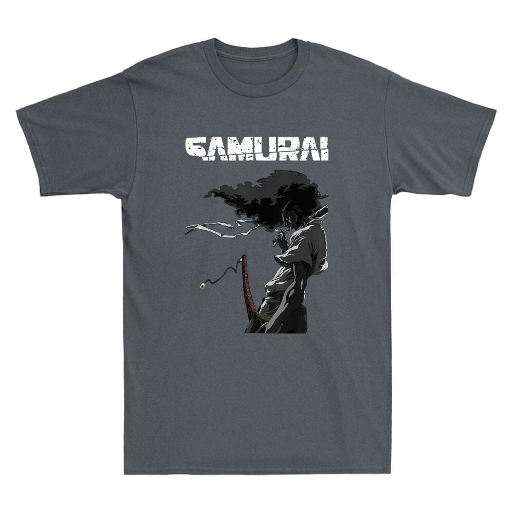

The Coolest Afro Samurai Japanese Anime Funny Cartoon Meme Vintage Men#039;s TShirt Unisex T-Shirt L