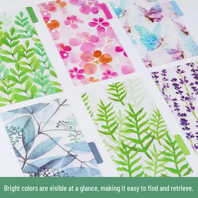 Loose-Leaf Notebook Dividers for A6/A5/B5 Planners (6-Hole/9-Hole)