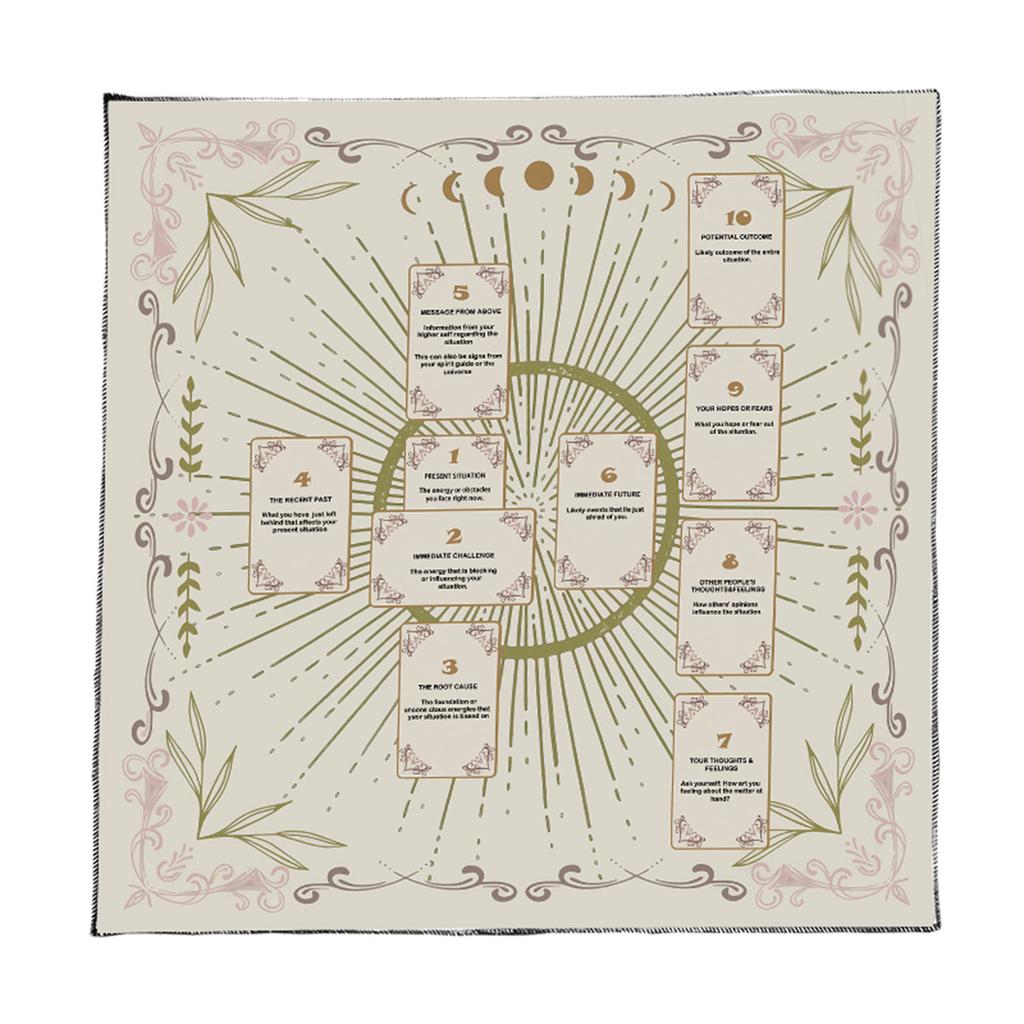 Tarots Tablecloth Altars Cloth Reading Card Astrologys Tablecloth Divinations Card Cloth Tapestry Wall Decoration