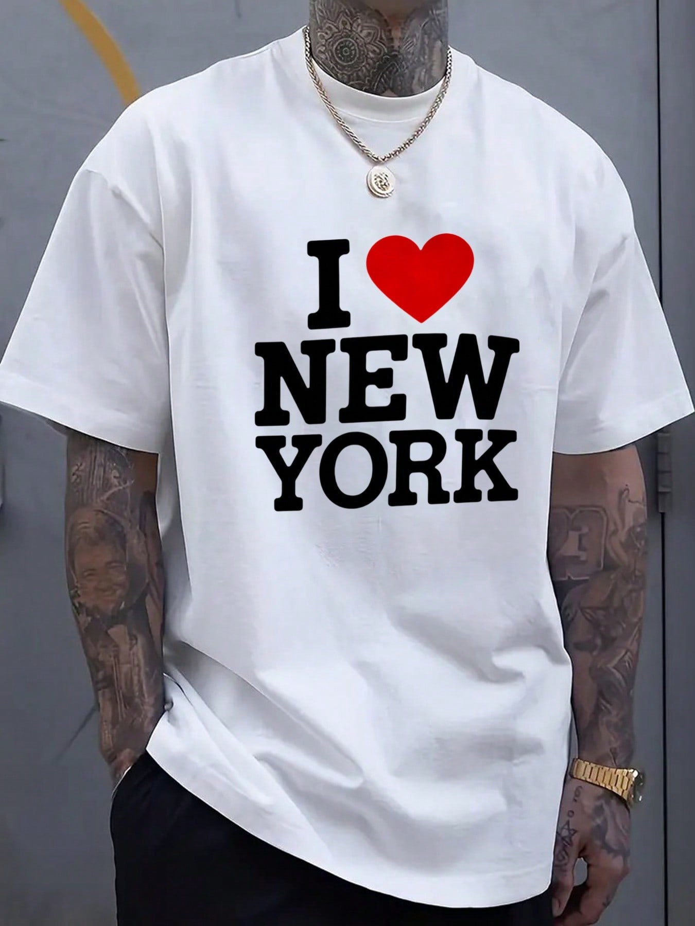 

Trending Clothes I Love New York T-Shirt - Black Unisex Heart Design - Men And Women Casual Streetwear 4XL