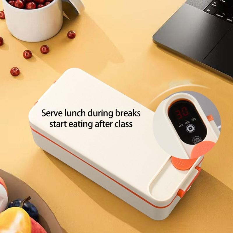 Battery Powered USB Charging Electric Lunch Box With Double Mode Heating And Insulation For Car Use