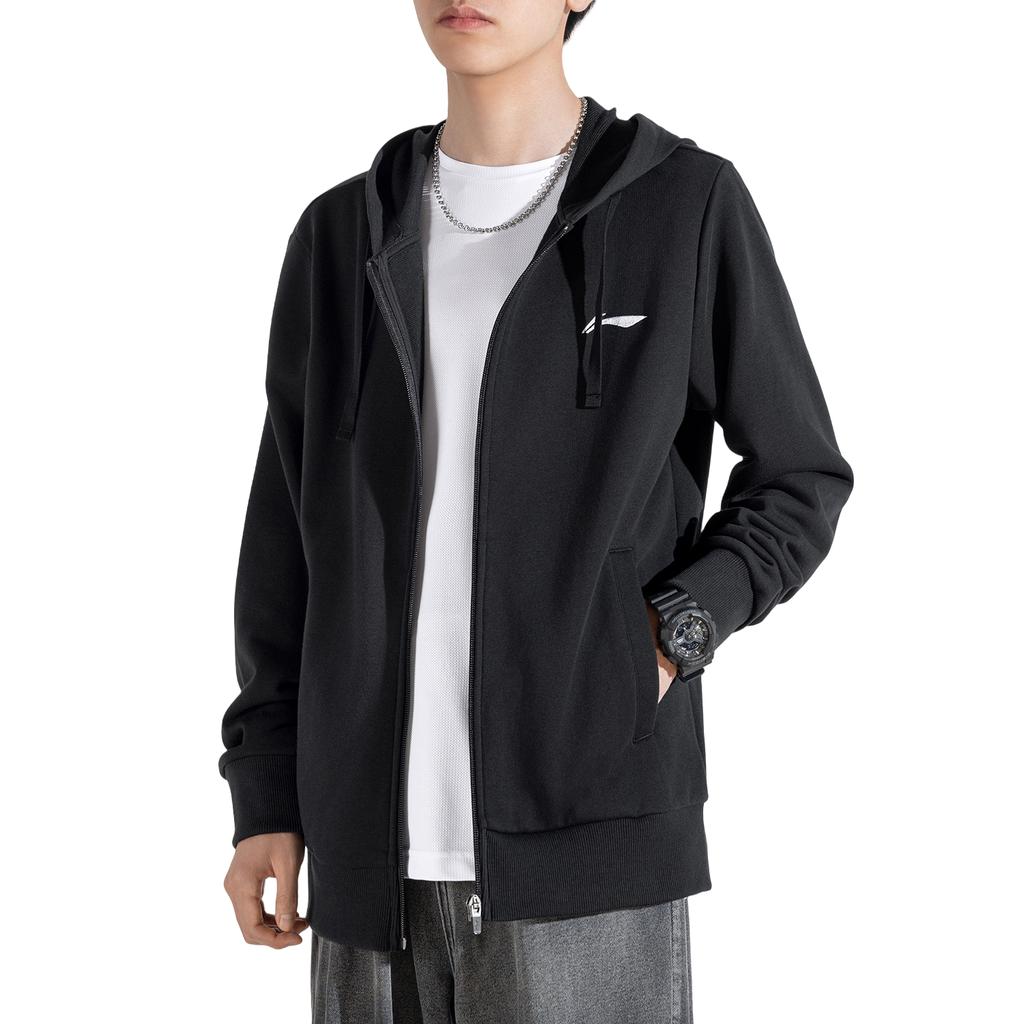 Li Ning Sweatshirt Men's Pure Black YWDV363-1