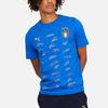 Puma Italienische Nationalmannschaft Signature Edition Victory Gedenk-Kurzarm-T-Shirt Herren Tops Blau 769992-04