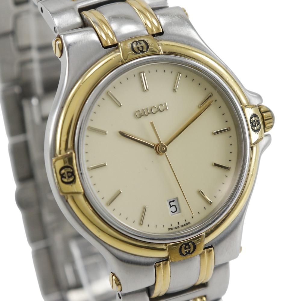 GUCCI Watches 9040M IvoryDial Stainless Steel Quartz Analog display mens Used