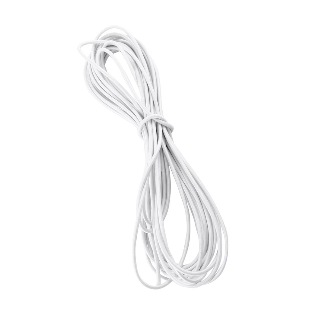 10 metrů Silná elastická bungee šňůra Šoková šňůra Stahovací popruh DIY Řemeslo Výroba šperků(Bílý)