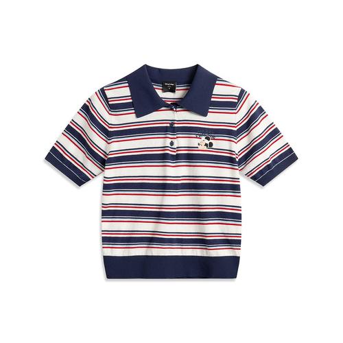 

Li Ning LiNing x Disney Polo Shirt Women s Ivory/Dark Ship Blue AMBV364-3 EU L білий