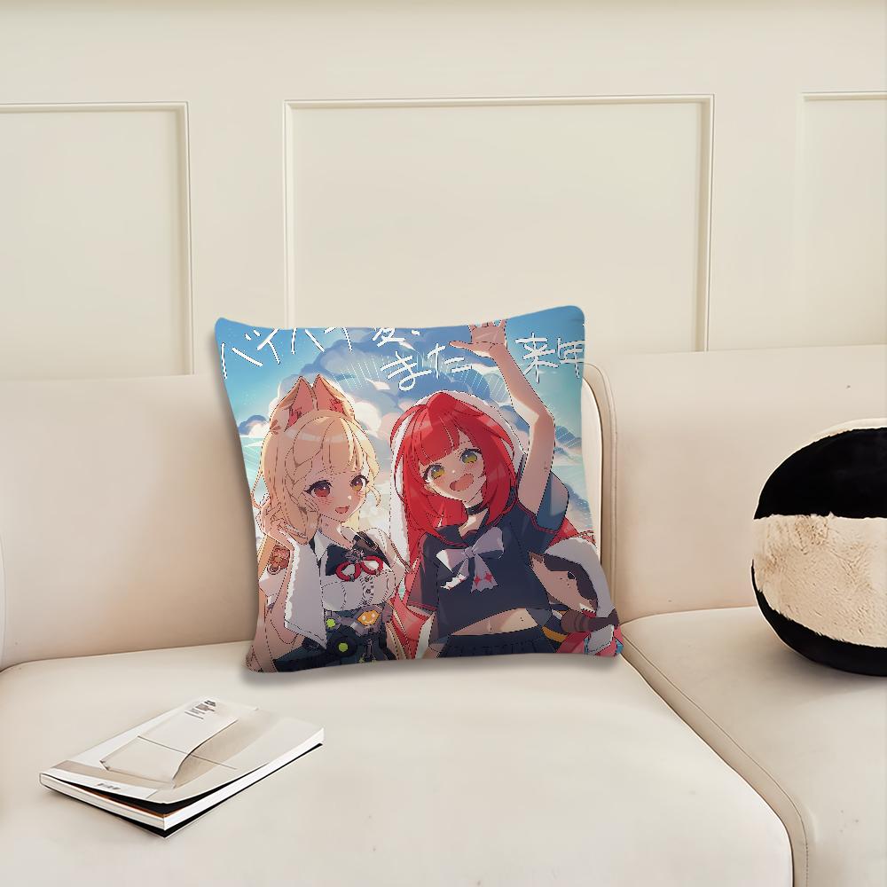 Game ZZZ Ukinami Yuzuha and Alice cushion cover Pillow Cover Decoration Room Home Sofa living Office Car Nordic Simplicity