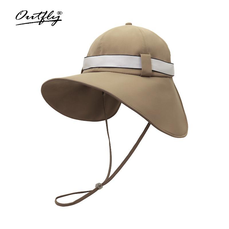 New Sunscreen Cool Bucket Hat Women's Summer UV Protection Big Brim Show Face Small Splash-proof Outdoor