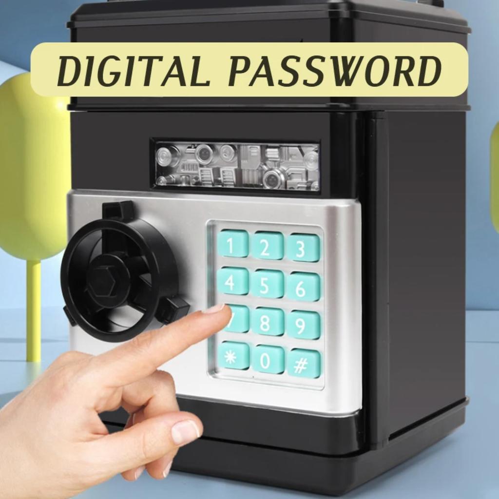 Electronic Piggy Bank Safe Box Money Boxes For Children Digital Coins Cash Saving Safe Deposit Mini ATM Machine Kid Xmas Gifts