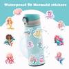 50pcs Original mermaid princess stickers for children, waterproof cartoon graffiti luggage mermaid stickers