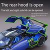 KMM 1/24 Spray Huayra Supercar Alloy Miniature Miniature Model Sound Light Pull Back Kid Birthday Gift Exquisite Box Collect val