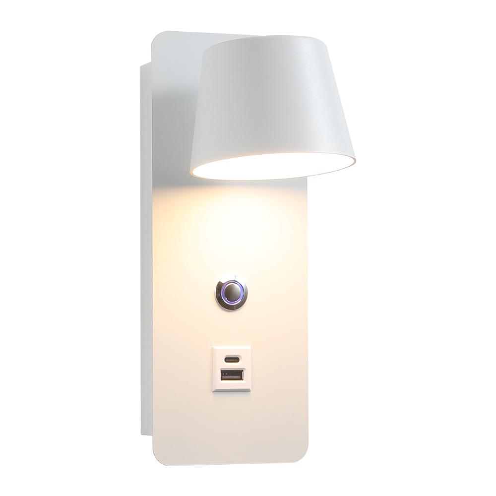 

Nordic Rotatable LED Bedside Wall Lamp - Creative, Eye-Friendly, Perfect for Reading and Atmosphere. 7.5W