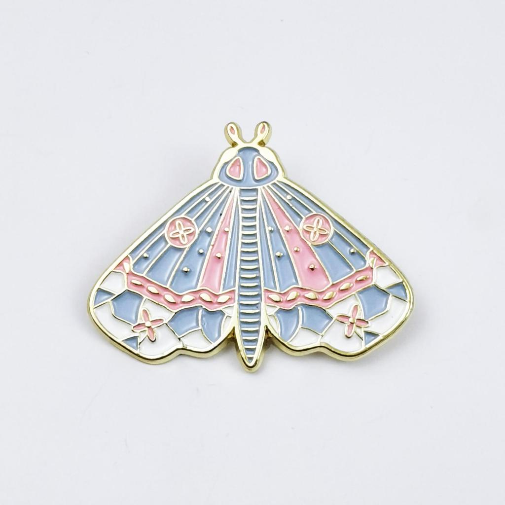 Cartoon Butterfly Brooch for Girls' Backpacks - Cute Floral Pattern Badge In Stock