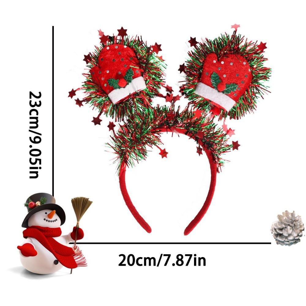 Santa Claus Pattern Christmas Headbands Christmas Party Headbands  New Year Celebration