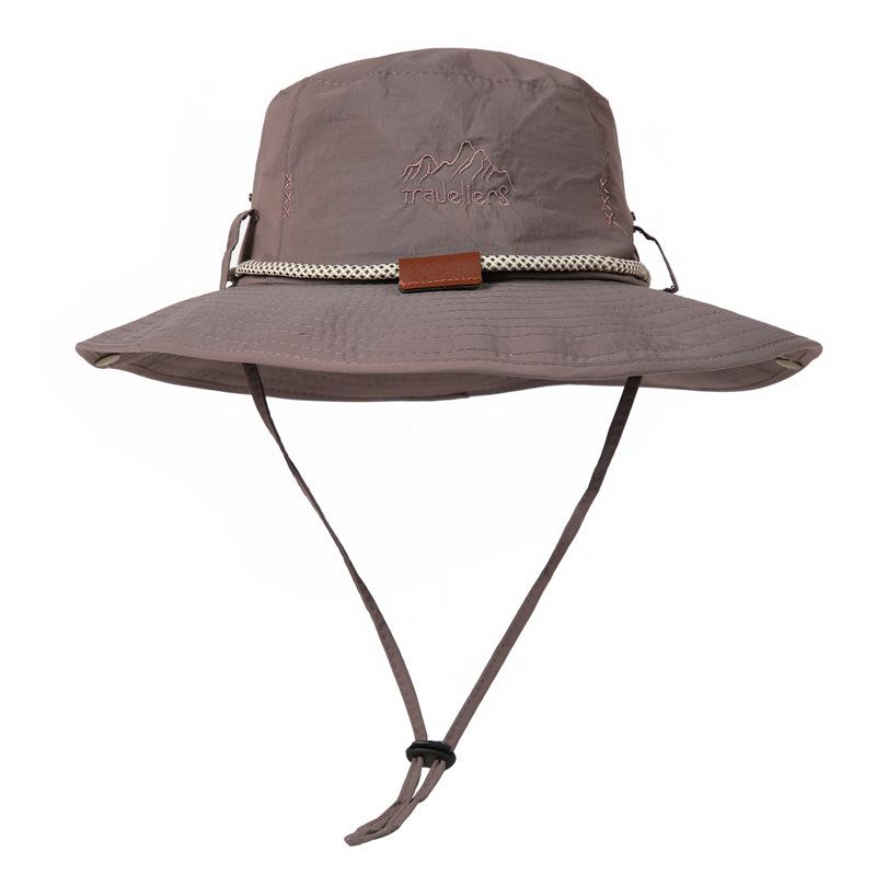 Hiking Bucket Hat Men and Women Summer Sunscreen Tooling Hat Breathable Outdoor Fishing Camping Western Cowboy Hat