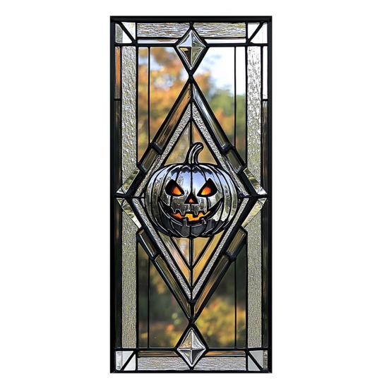 Halloween Window Cling Waterproof PVC Skull Spider Pumpkin Witch Grim Reaper Static Glass Sticker Home Office Party Decoration Decal