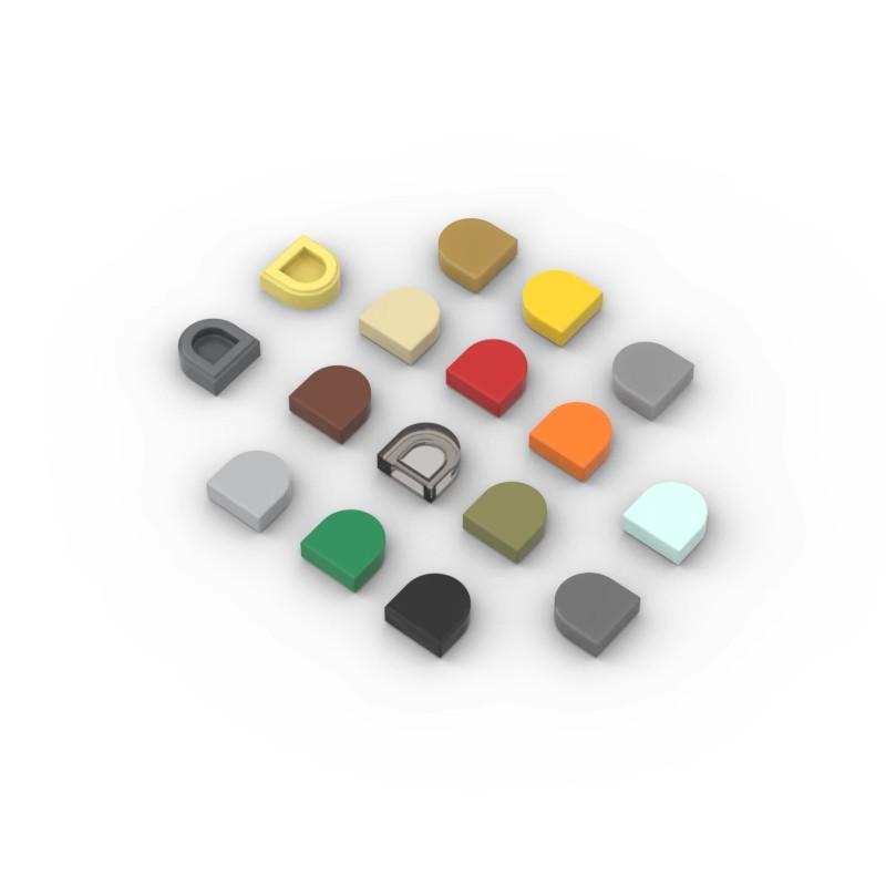 

50PCS parti in mattoni fai da te 24246 35398 35399 piastrelle rotonde 1x1 semicerchio parti ad alta tecnologia compat giocattoli